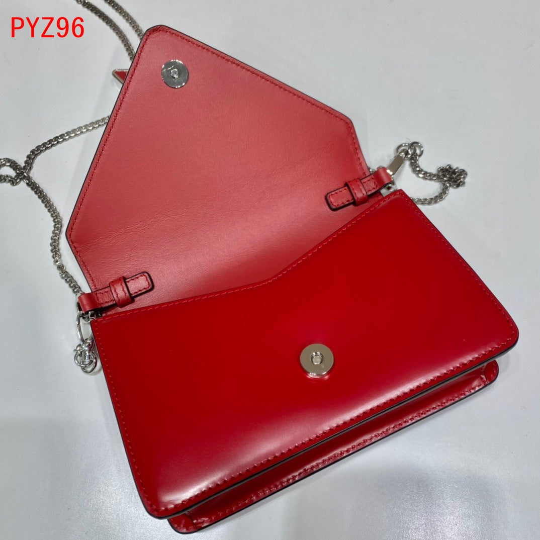 Prada Brushed leather shoulder bag