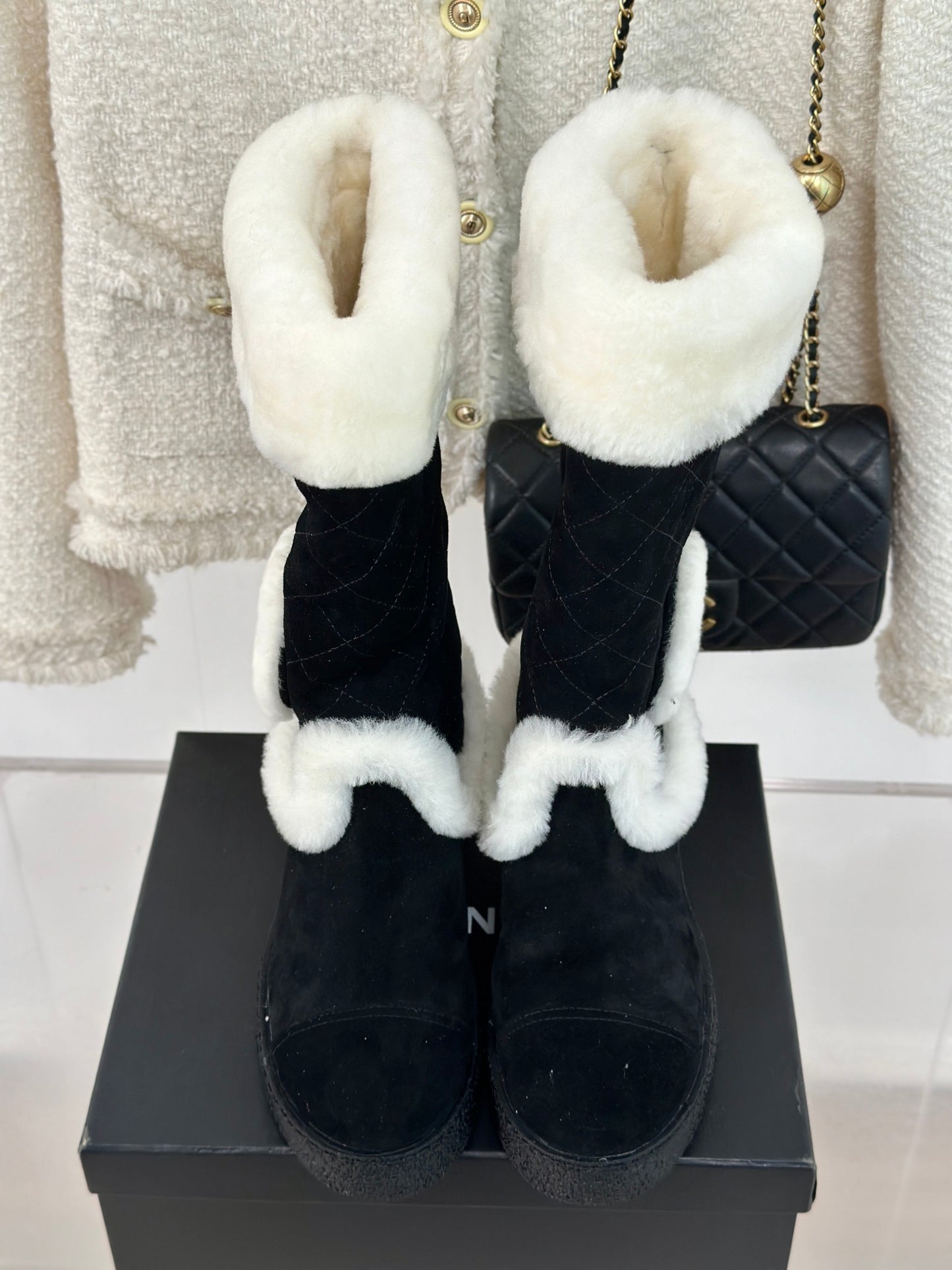 Chanel Suede Boots