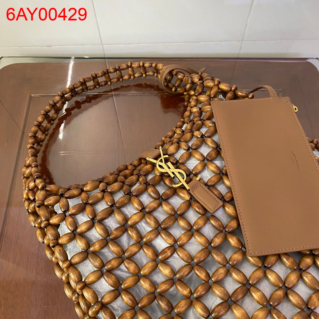 YSL LE 5 À 7 large in wood beads