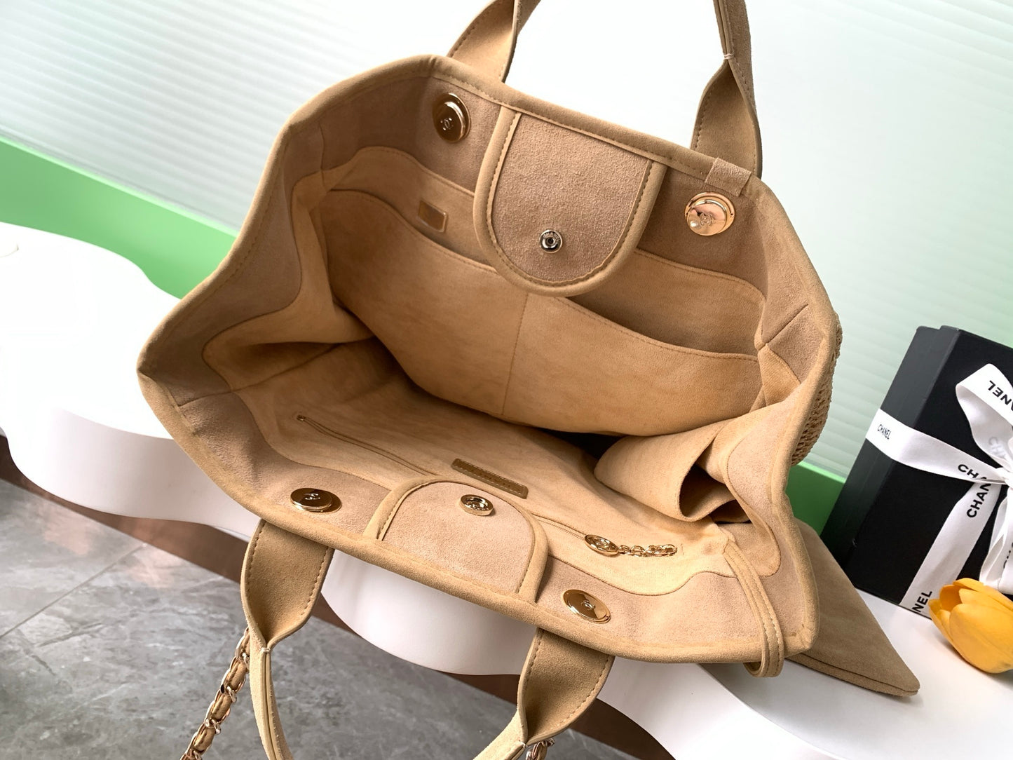 Chanel Deauville Straw Tote bag