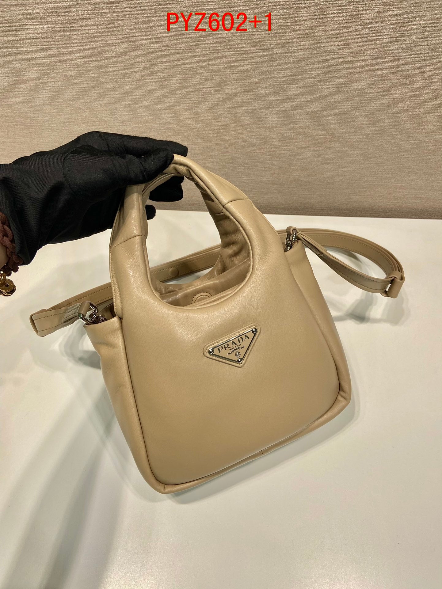 Prada Small padded Soft nappa-leather bag