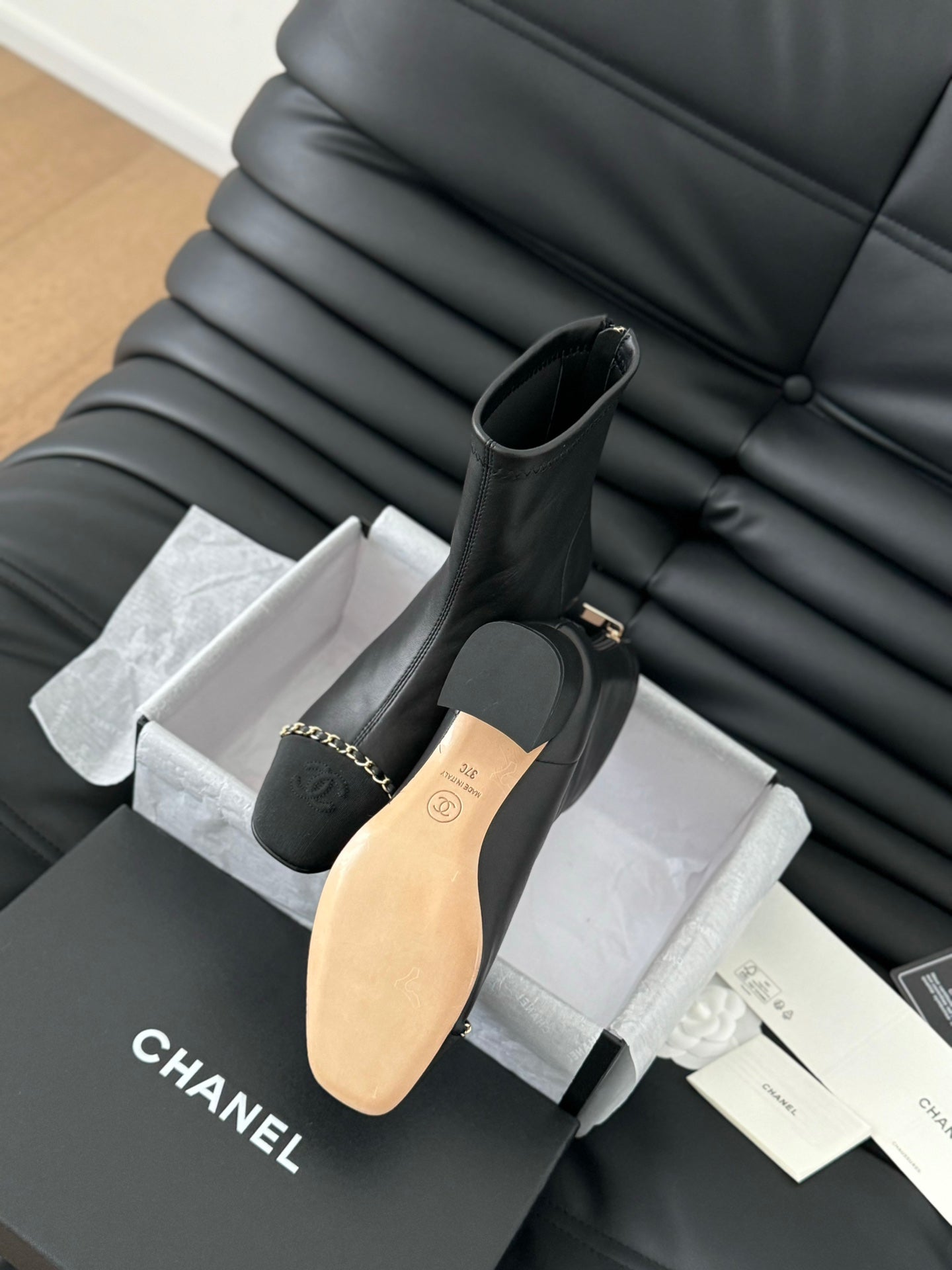 Chanel Leather Boots
