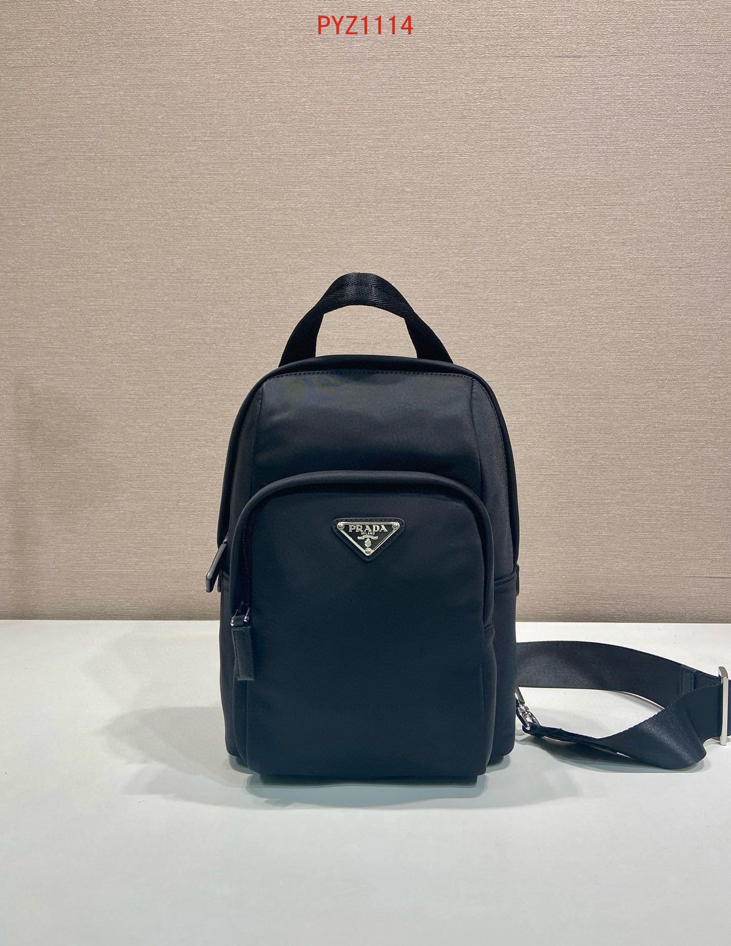 Prada Re-Nylon and Saffiano leather backpack
