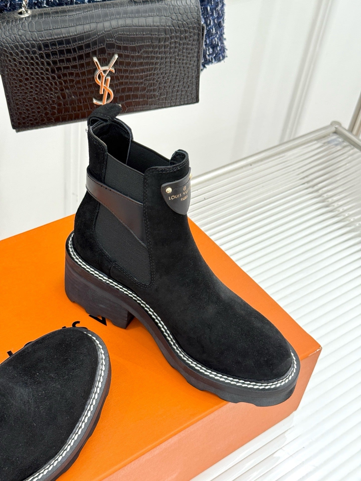Louis Vuitton suede Boots