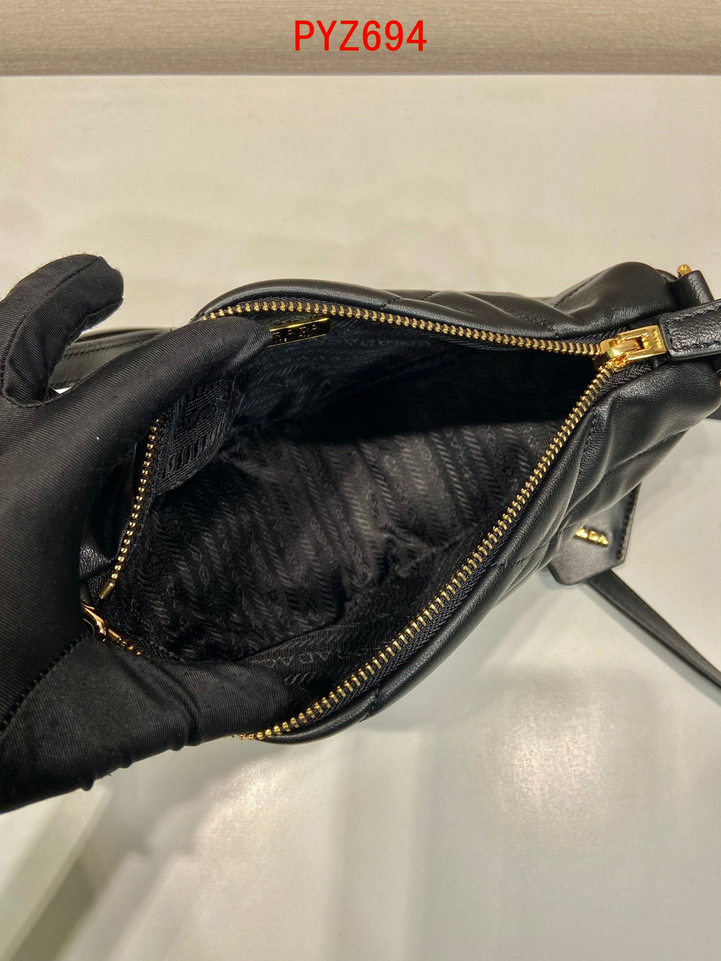 Prada Triangle Leather Bag