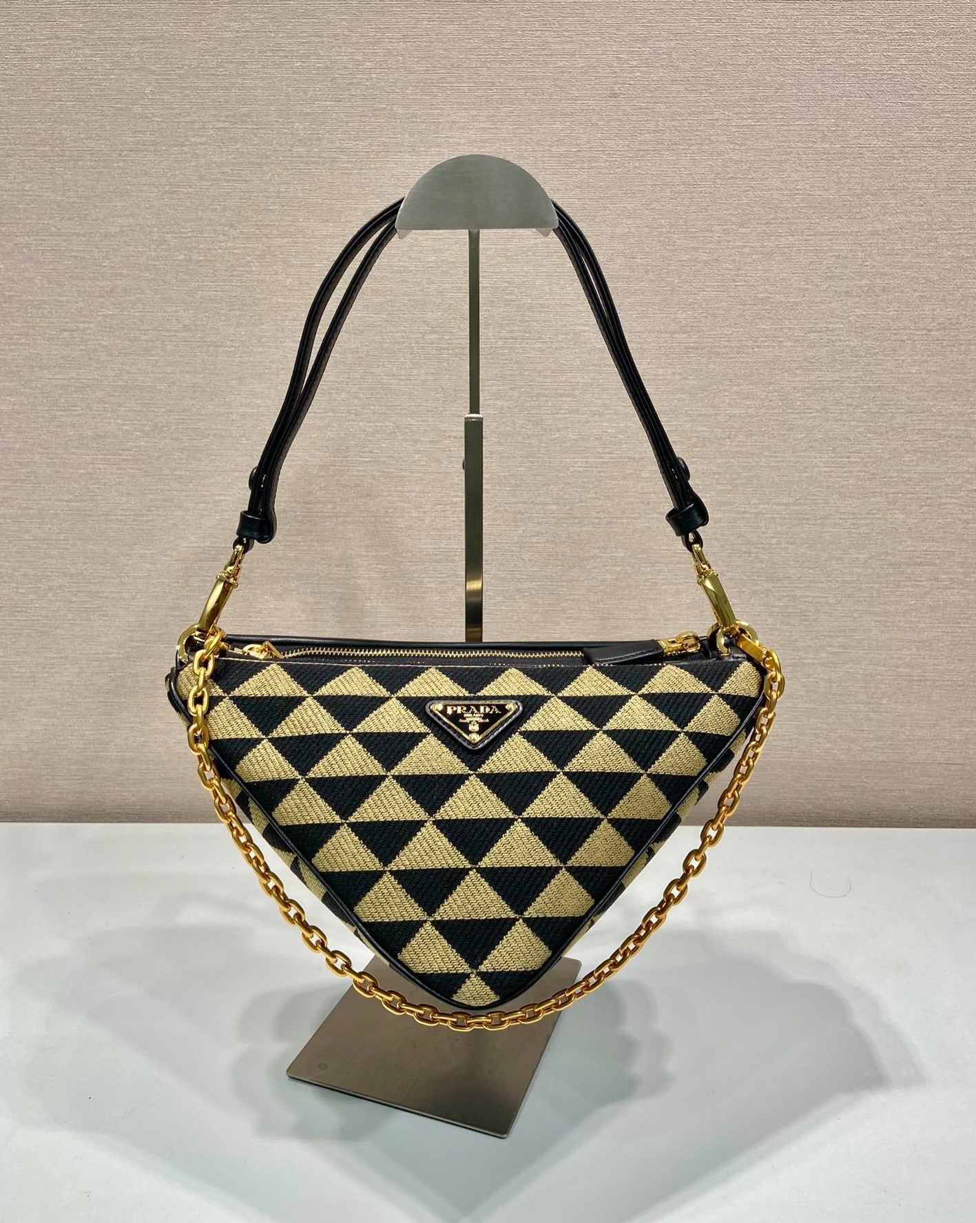 Prada Symbole Triangle Double bag