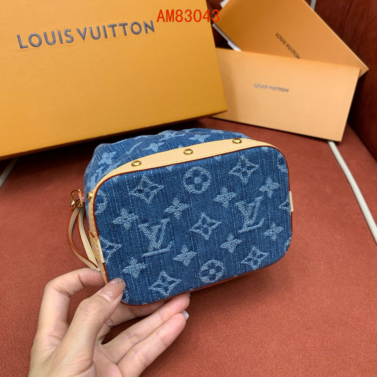 Louis Vuitton Nano Noé denim