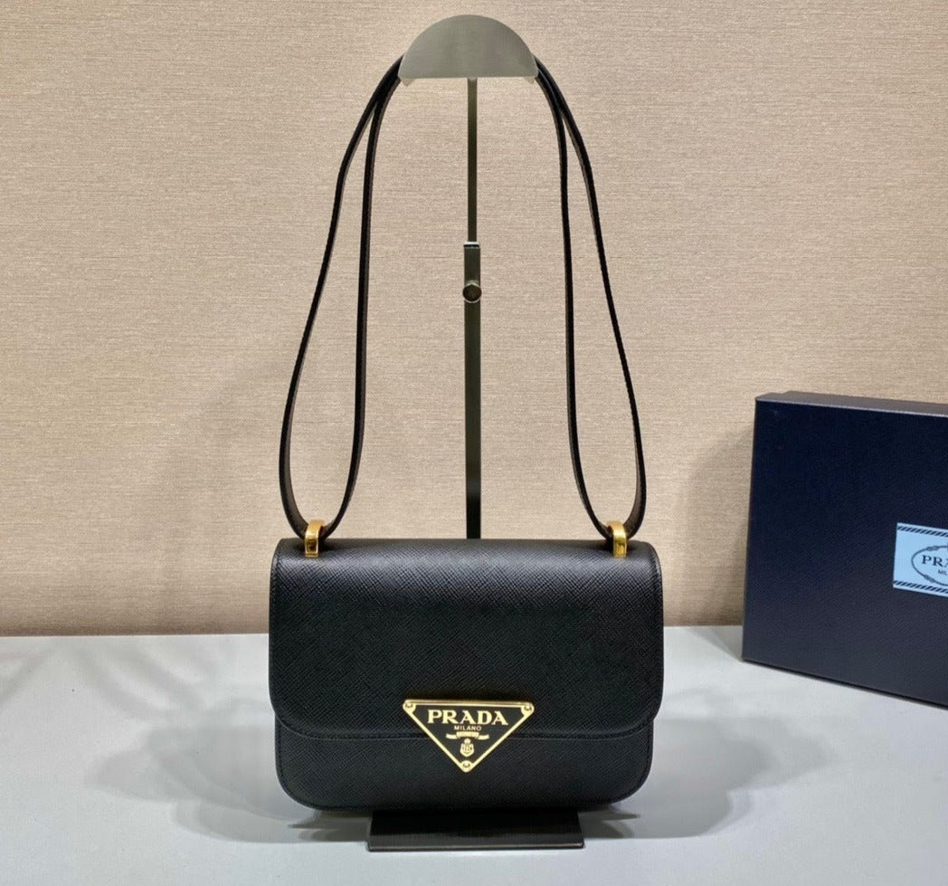 Prada Emblème Saffiano shoulder bag