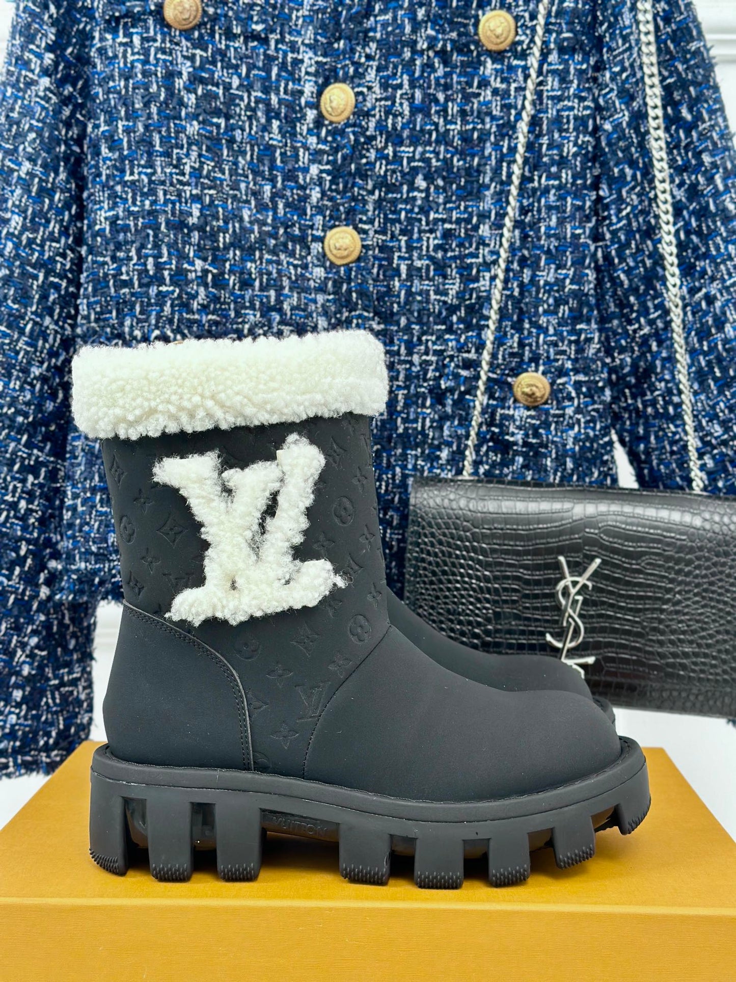 Louis Vuitton Short Suede Boots