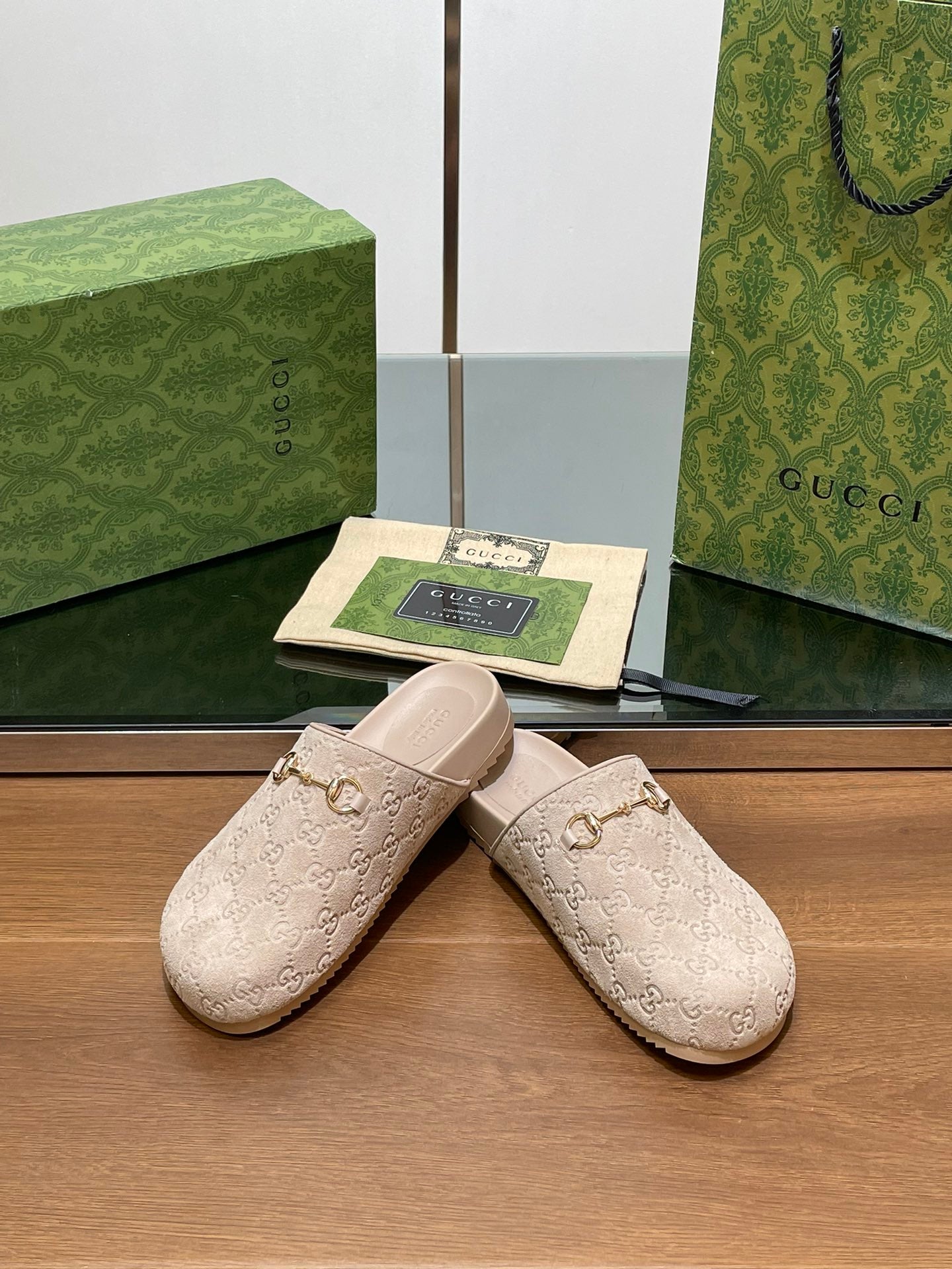 Gucci Suede Slippers