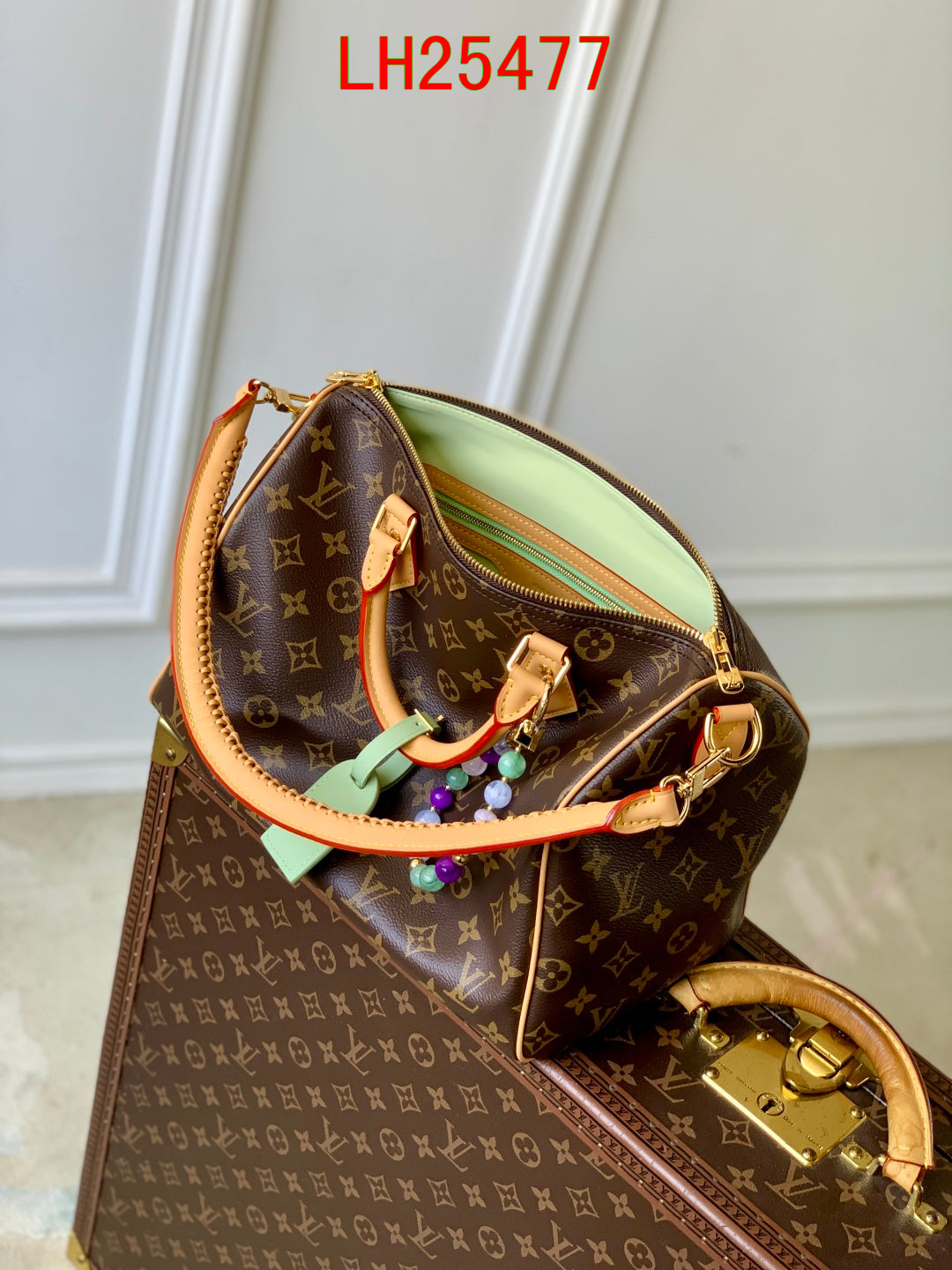 Louis Vuitton Speedy Soft 30 Lucky with jewel-like embellishments