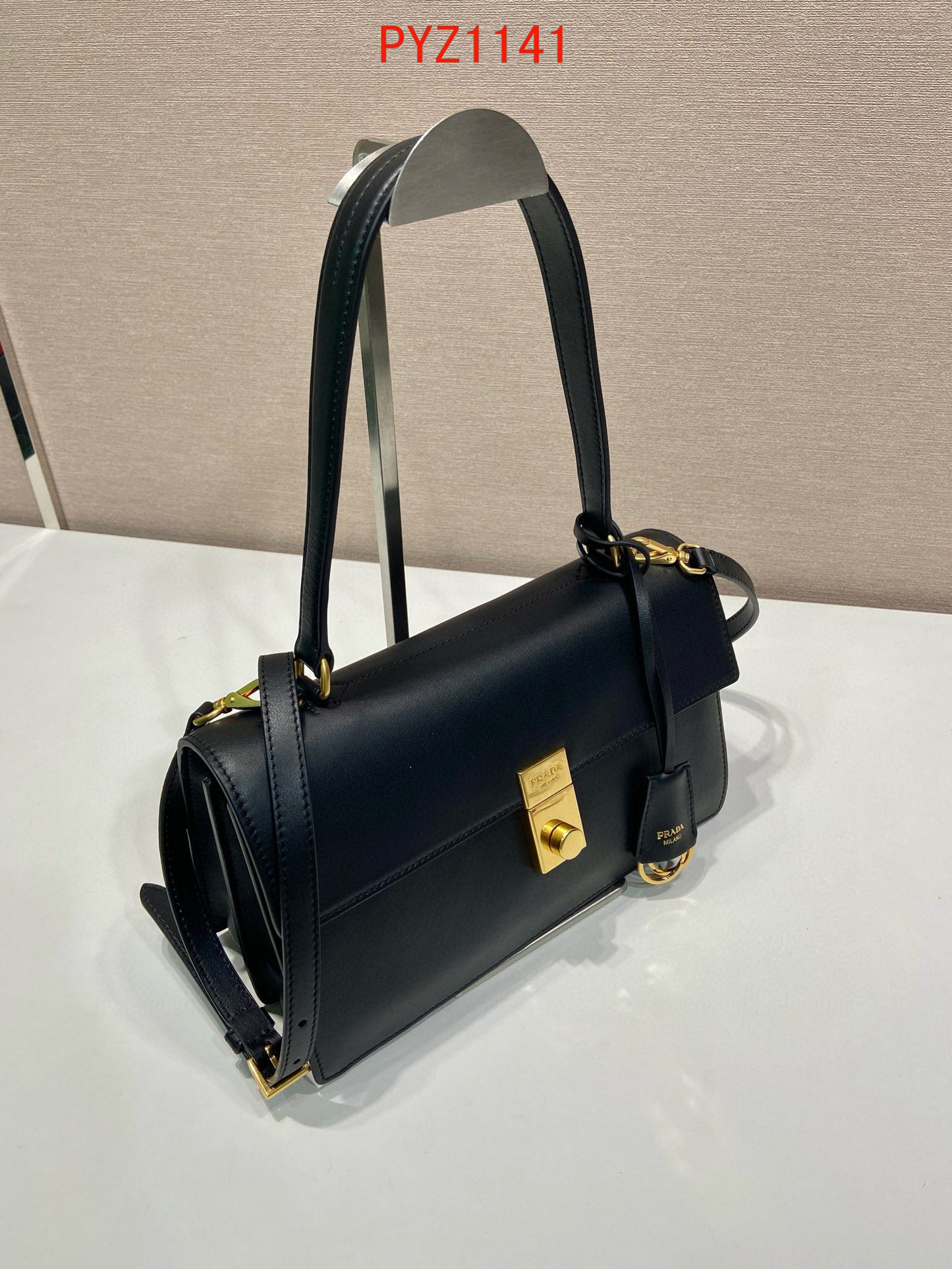 Prada Soft Sound medium leather shoulder bag