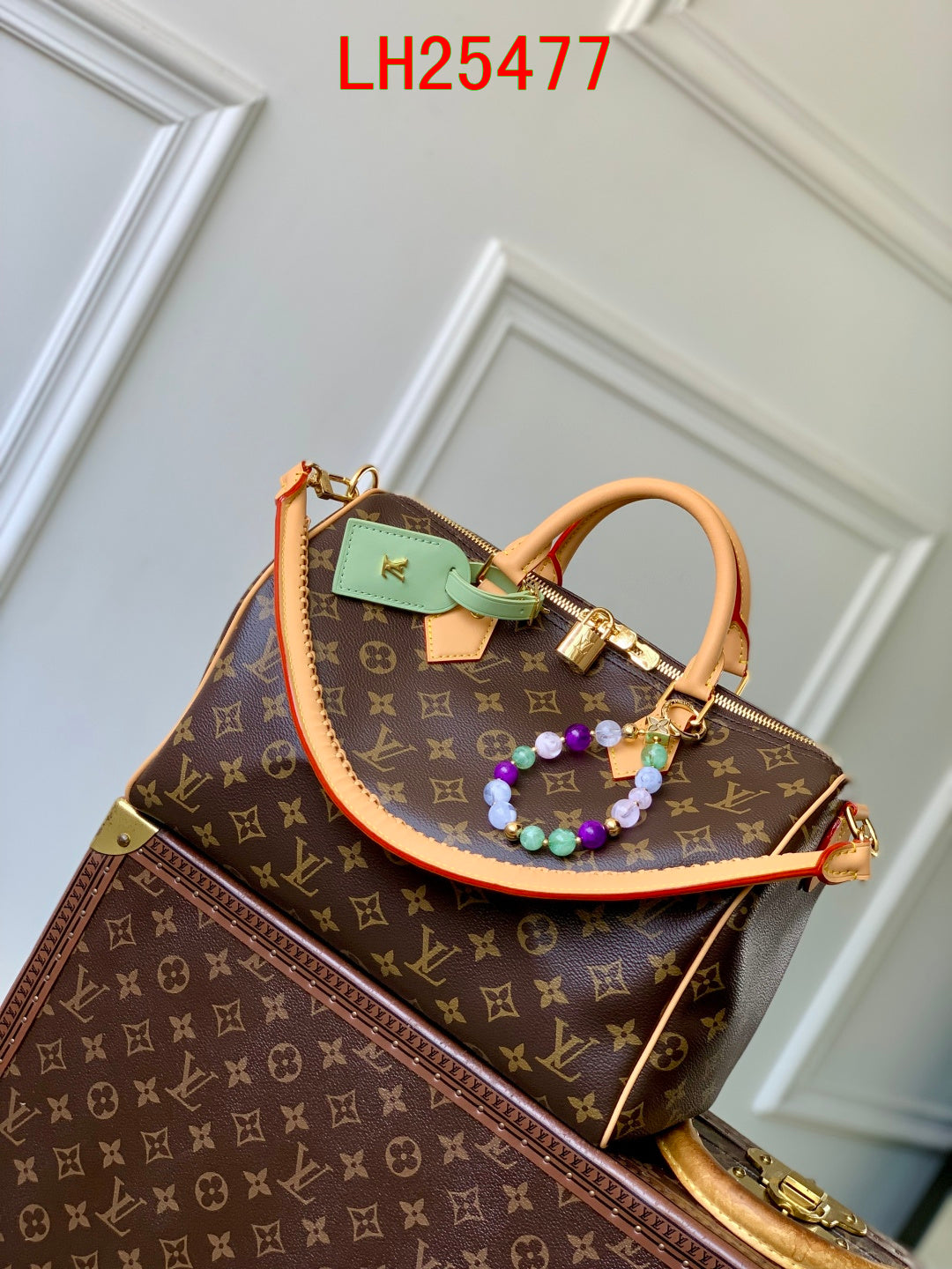 Louis Vuitton Speedy Soft 30 Lucky with jewel-like embellishments