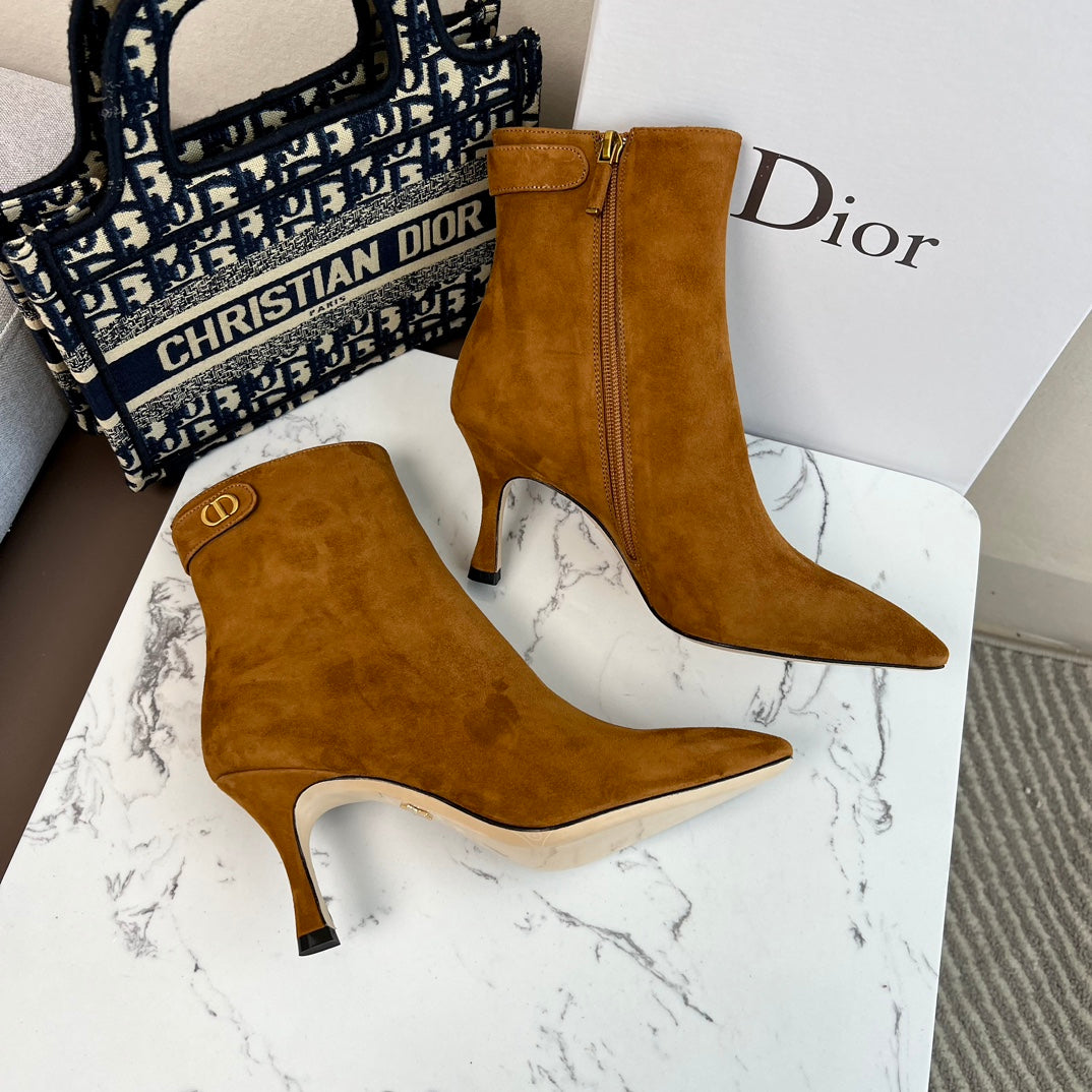 Dior Suede Heels Boots