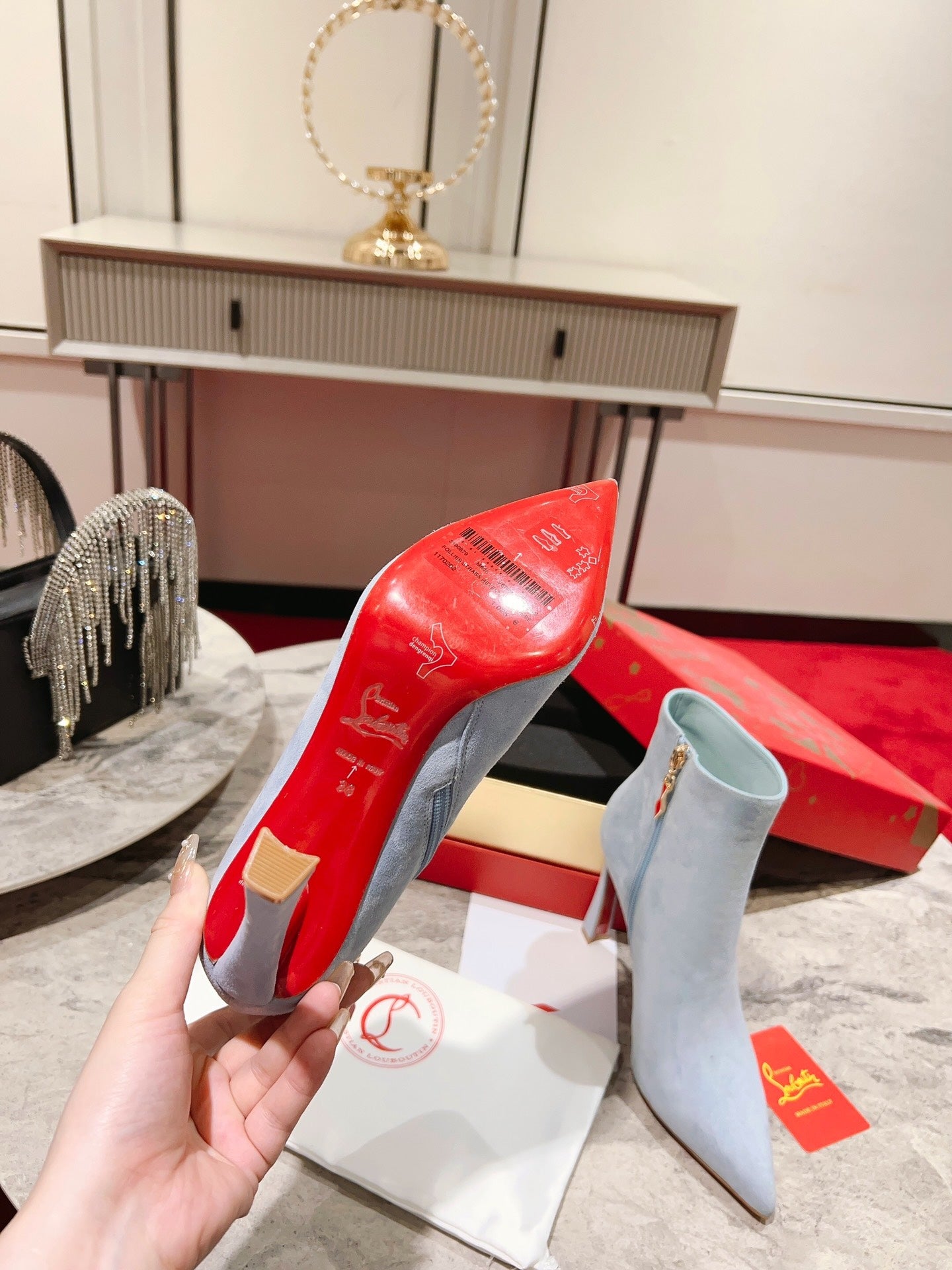 Christian Louboutin Heels Boots Suede