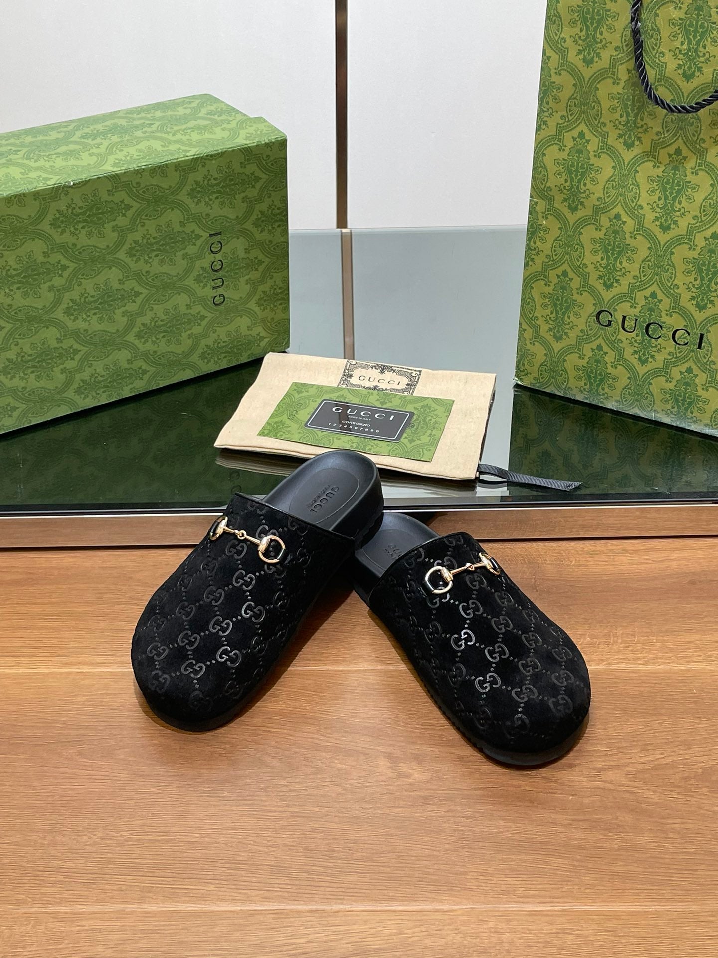 Gucci Suede Slippers