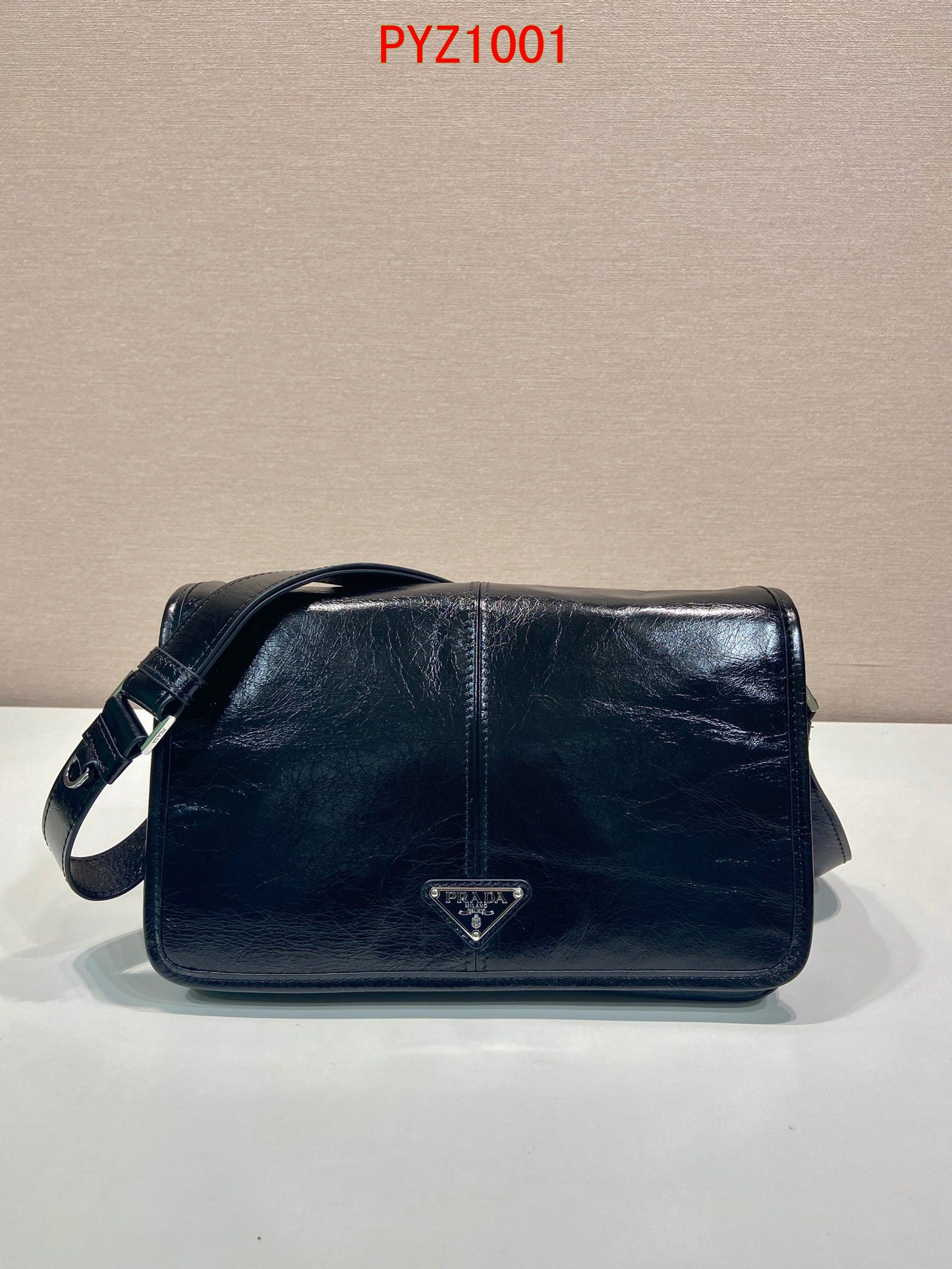 Prada Black leather shoulder bag