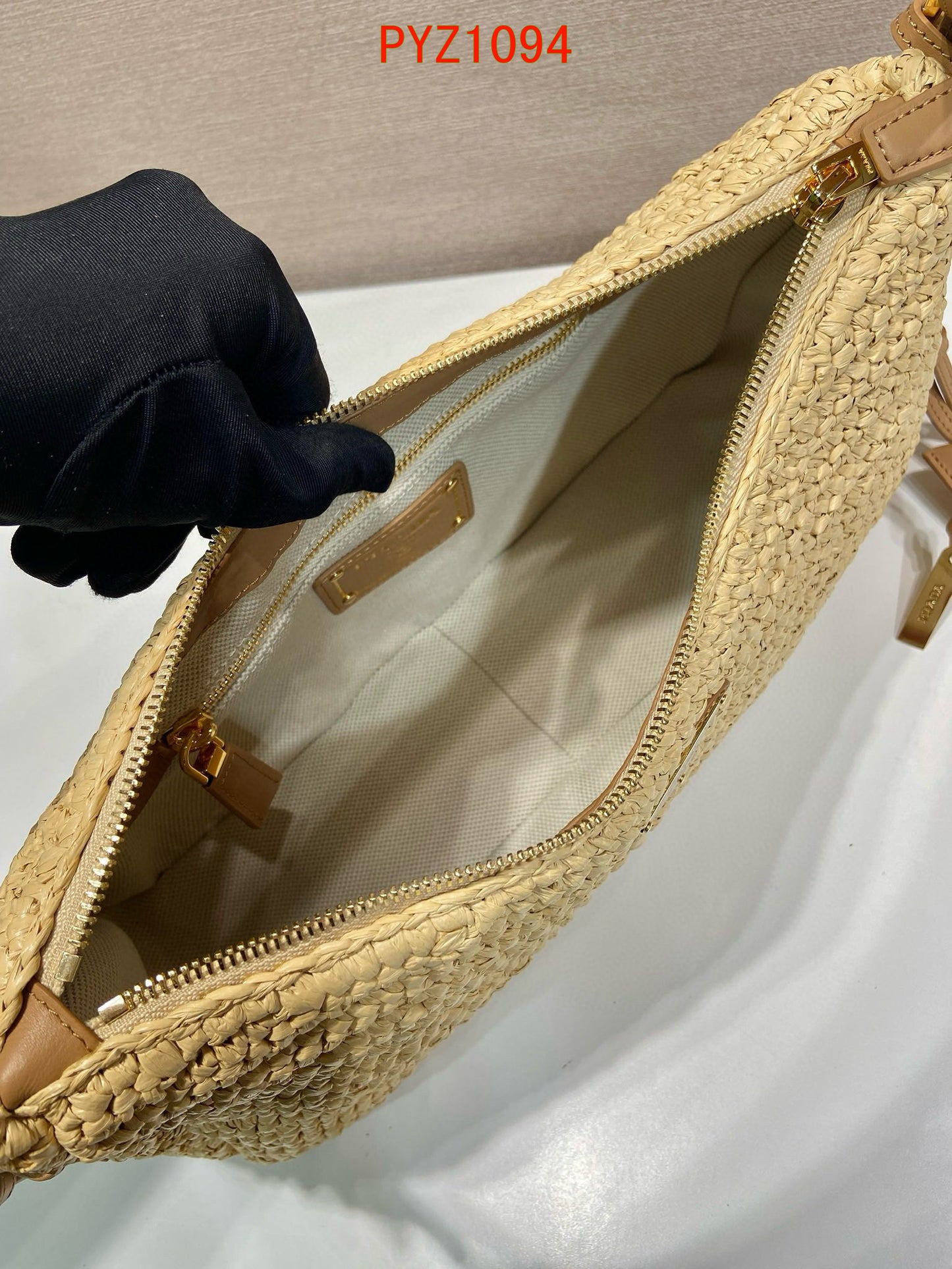 Prada Prada Aimée Medium crochet and leather bag