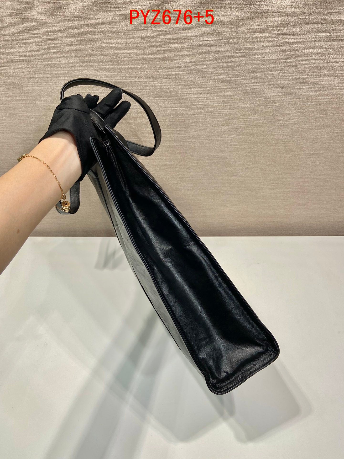 Prada Medium antique nappa leather tote bag