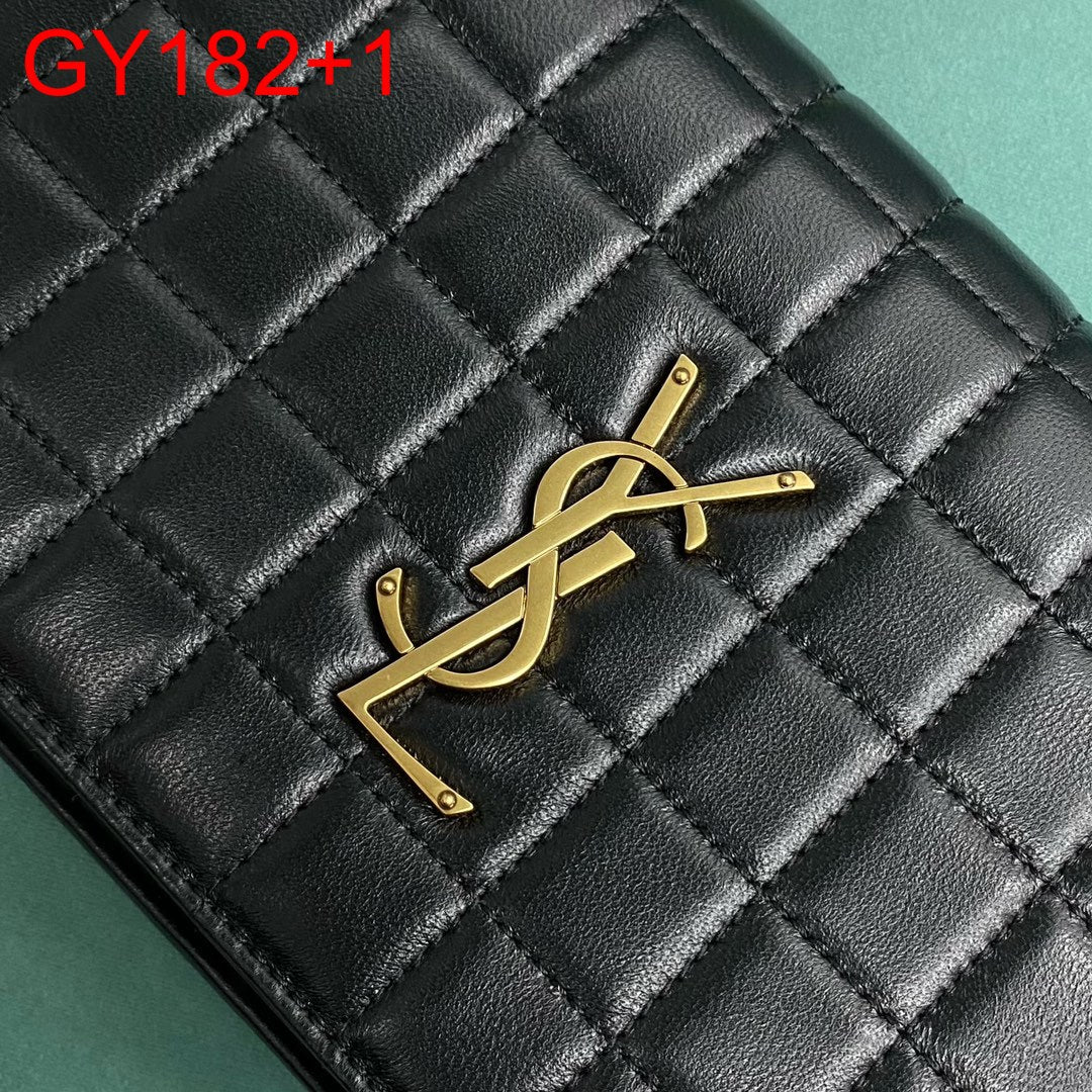YSL CASSANDRE MATELASSÉ CARRÉ CHAIN WALLET