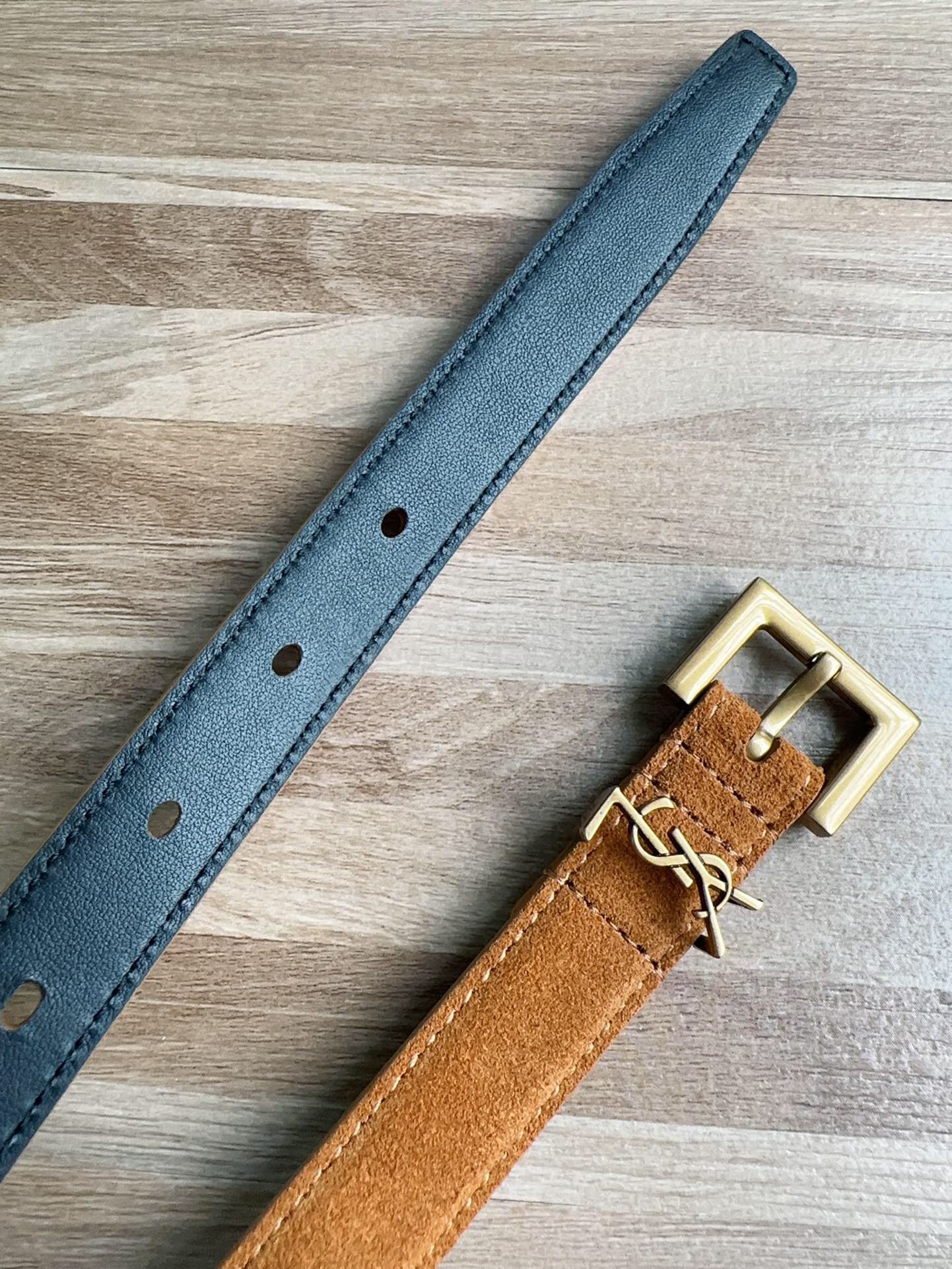YSL Suede belt