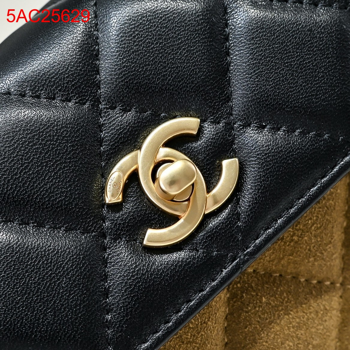 Chanel 25A suede bag