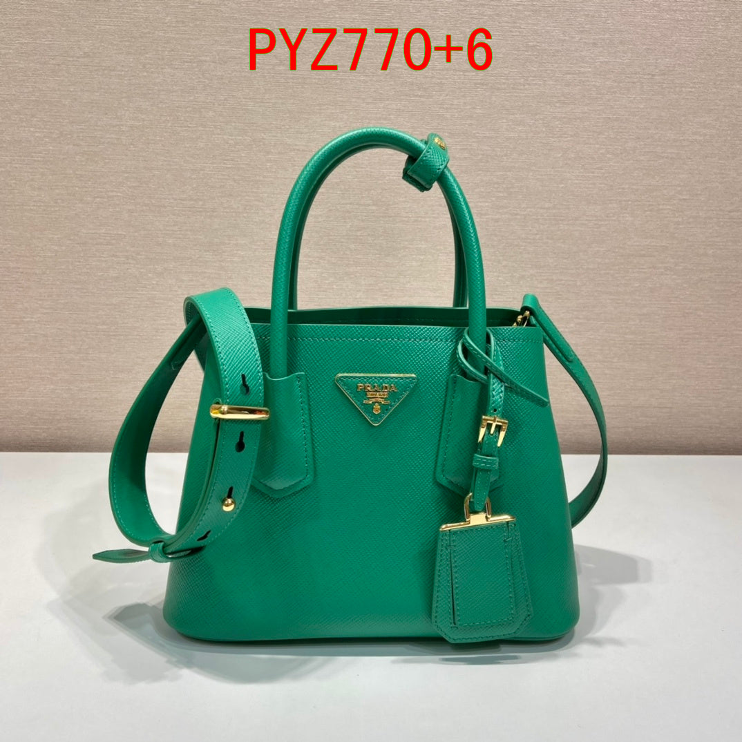 Prada Saffiano Double Tote Bag