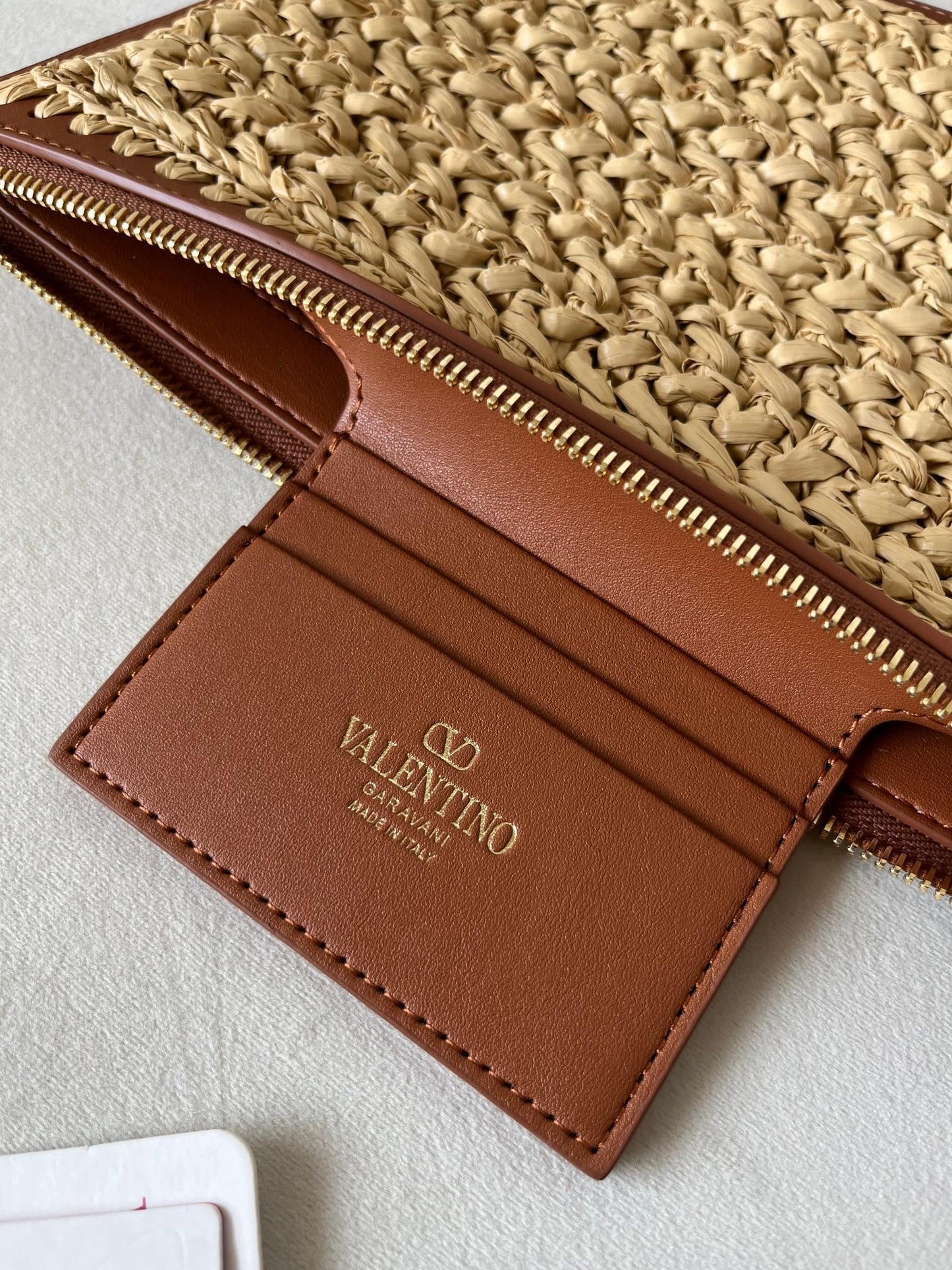Valentino Garavani Straw Wristlet/ Clutch