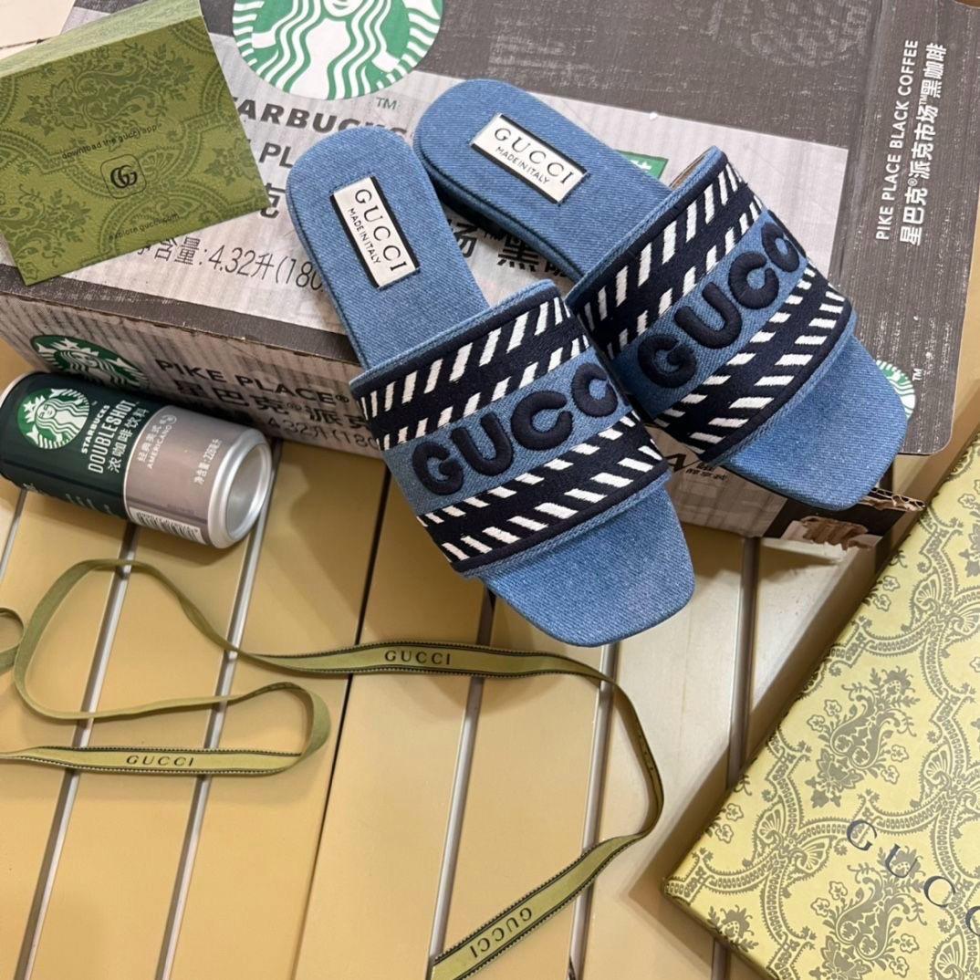 Gucci Denim slides