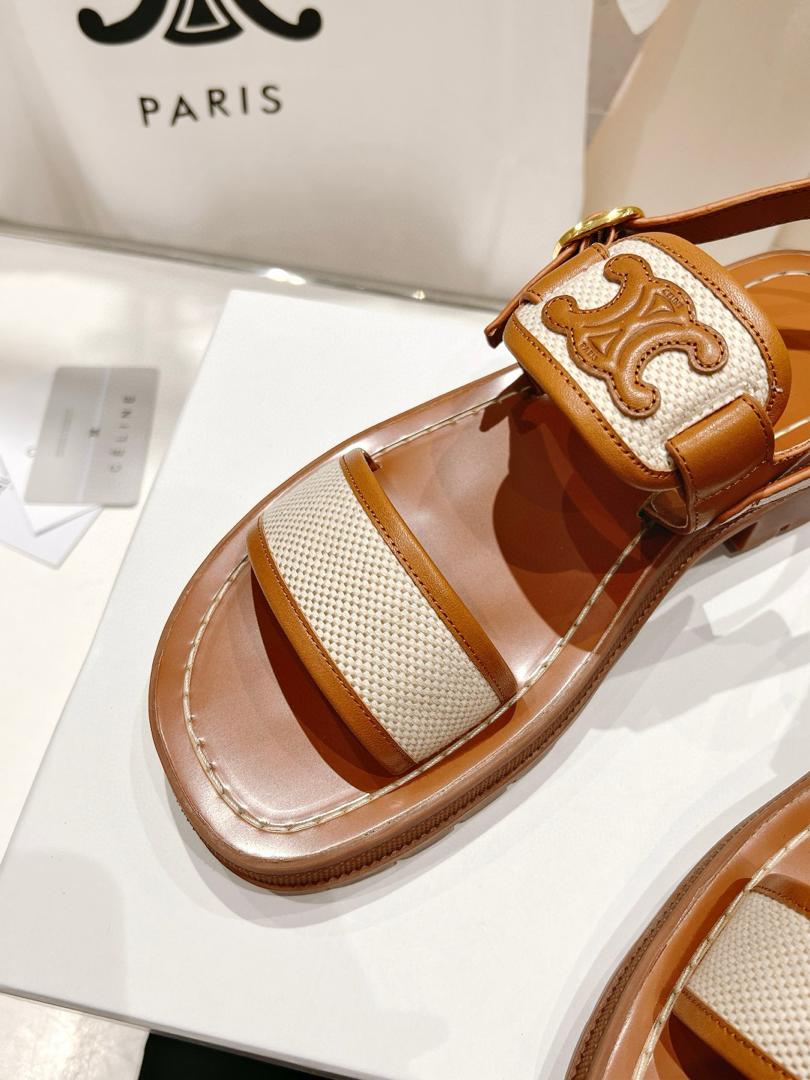 Celine Straw Slides