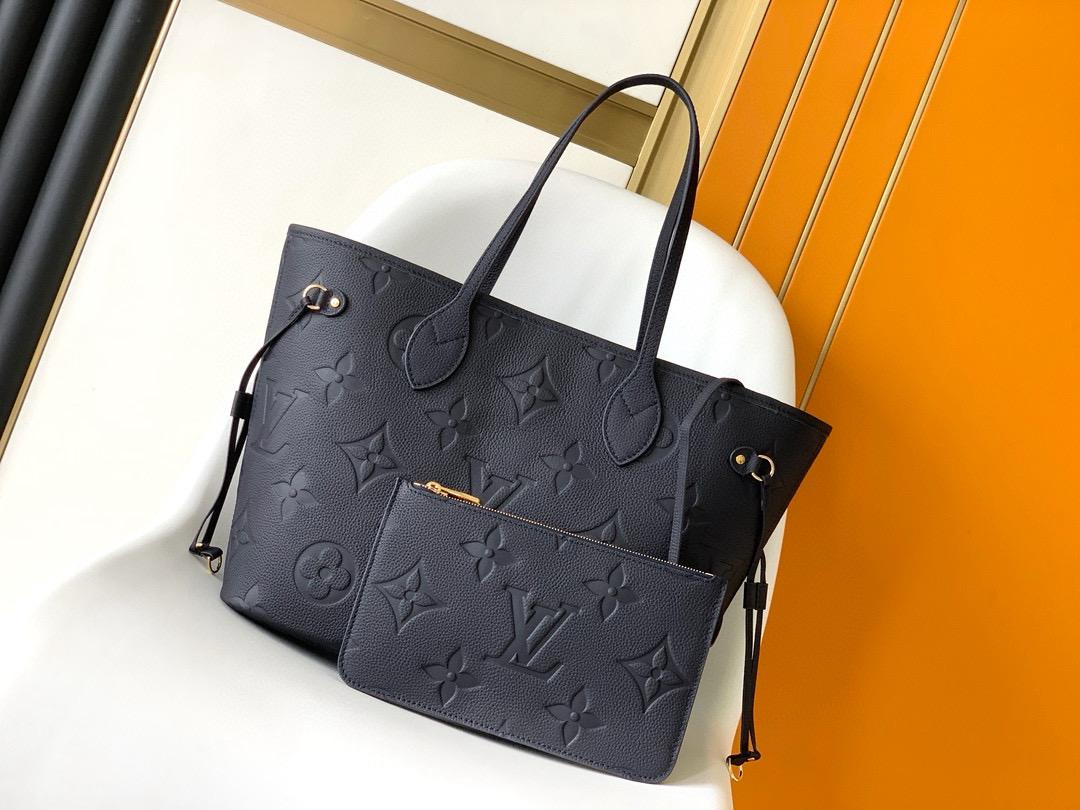 Louis Vuitton Neverfull empreinte MM NAVY