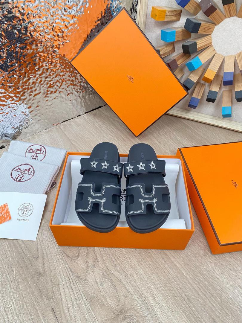 Hermes Chypre Straw Sandal