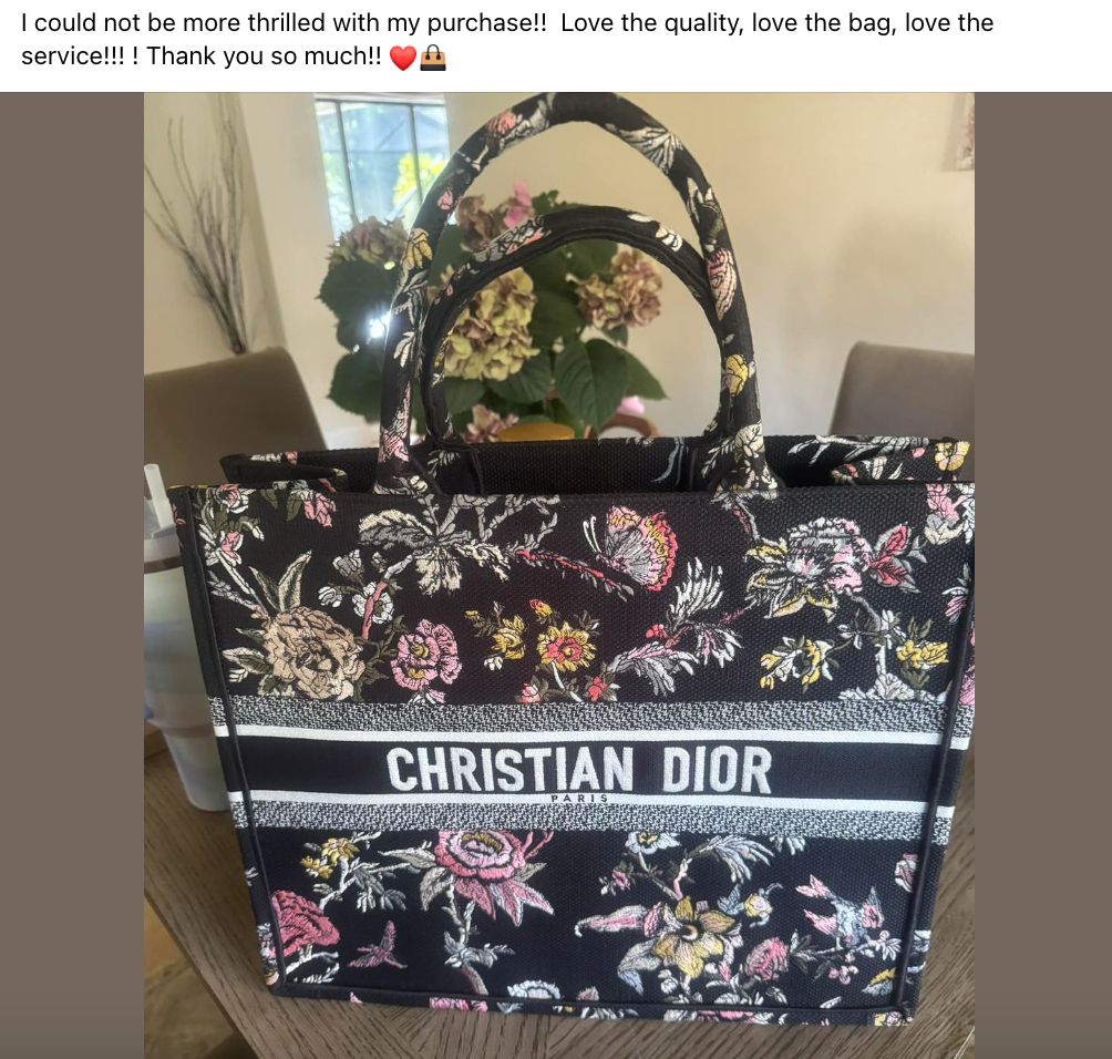 A Review of Dior Large Book Tote bag