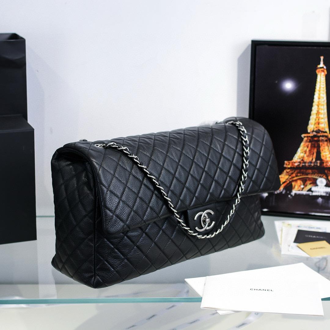 Chanel Classic Flap bag Caviar Leather XXL size