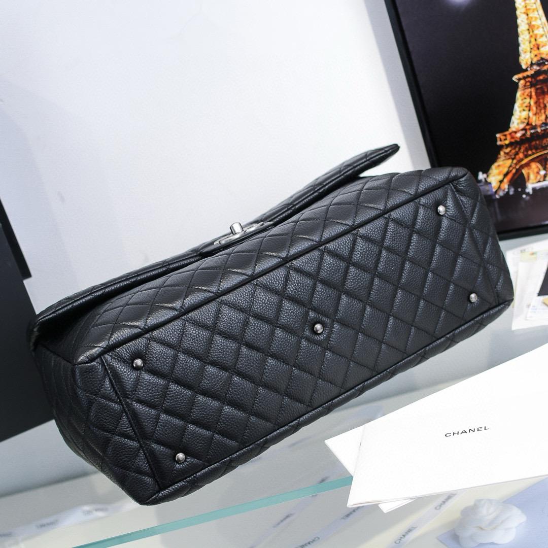 Chanel Classic Flap bag Caviar Leather XXL size