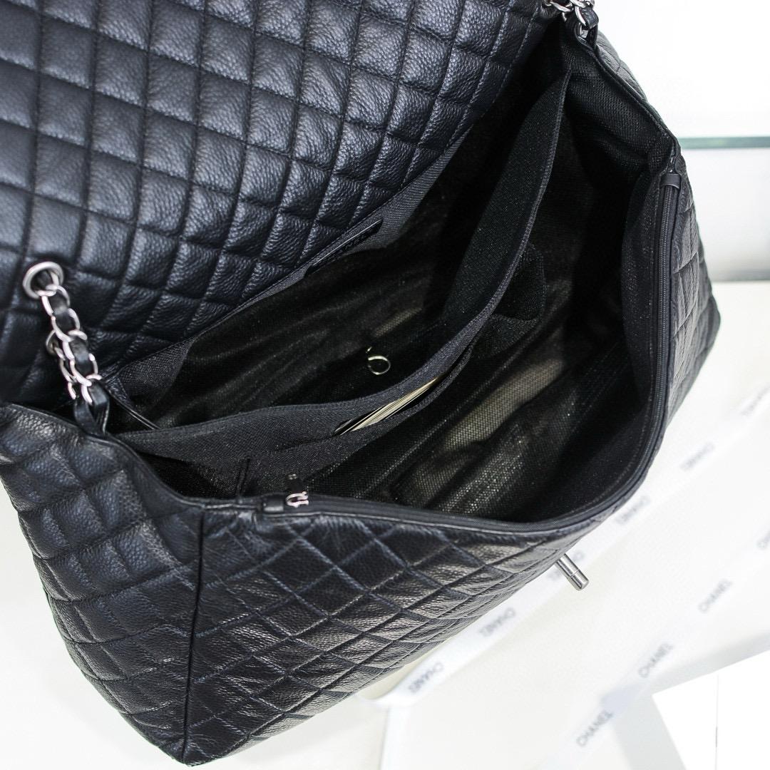 Chanel Classic Flap bag Caviar Leather XXL size