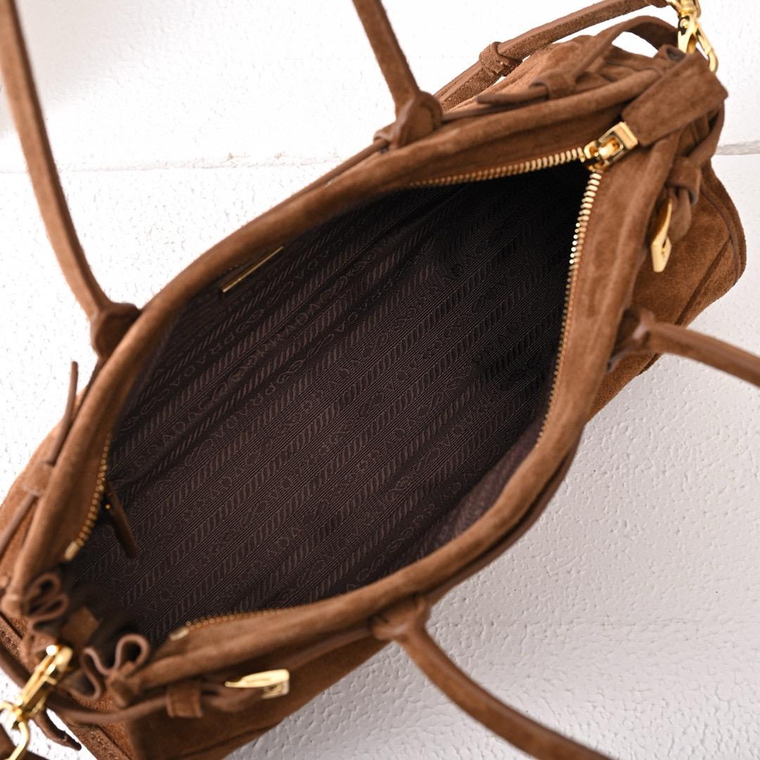 Prada Medium Suede Handbag