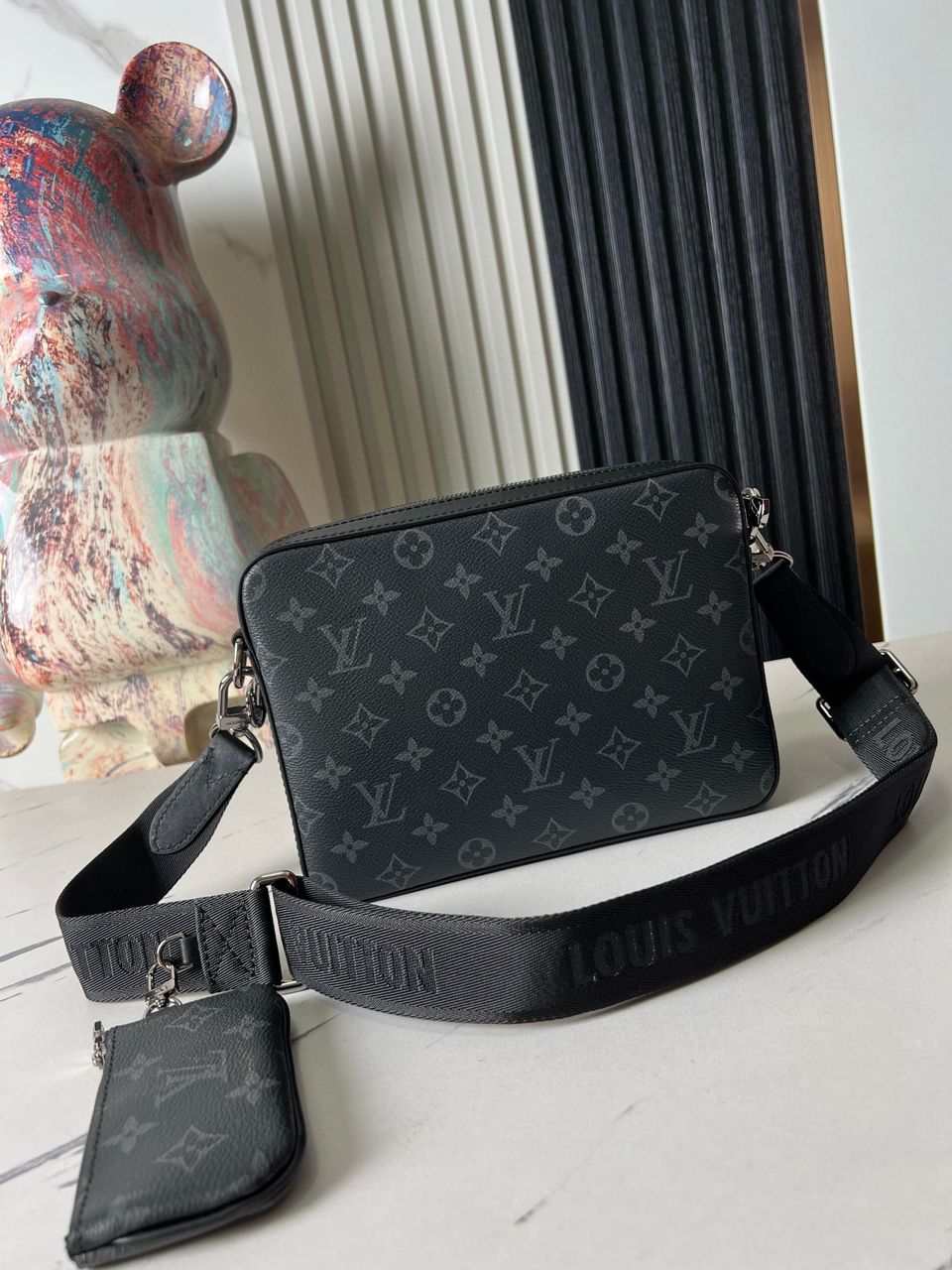 Louis Vuitton Trio Messenger Monogram Eclipse canvas