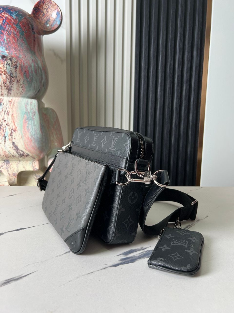 Louis Vuitton Trio Messenger Monogram Eclipse canvas