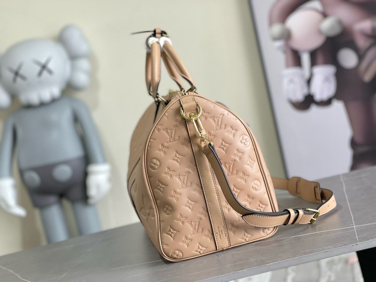 Louis Vuitton Keepall 45 Empreinte leather