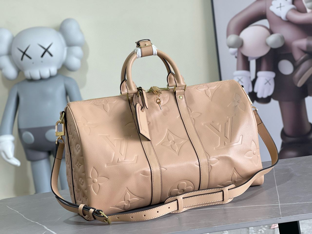 Louis Vuitton Keepall 45 Empreinte leather