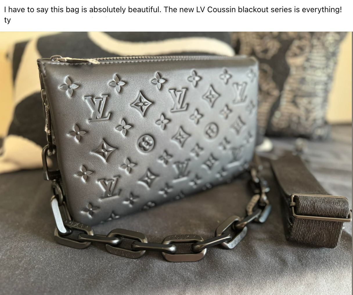 A review of Louis Vuitton Coussin PM Black bag