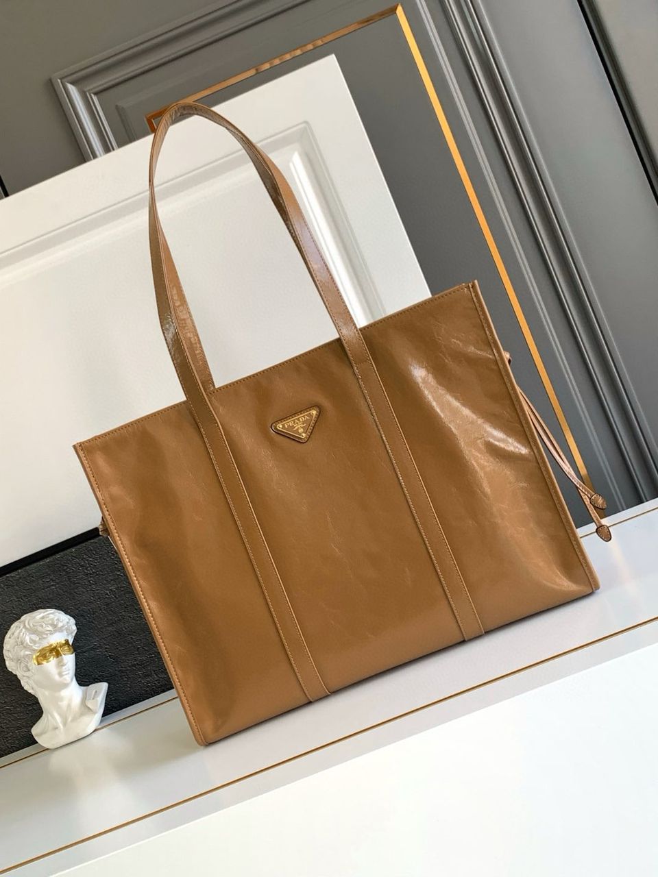 Prada Large leather tote bag