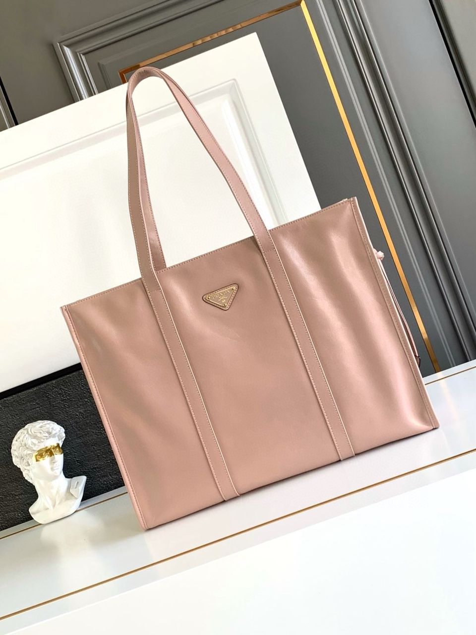Prada Large leather tote bag