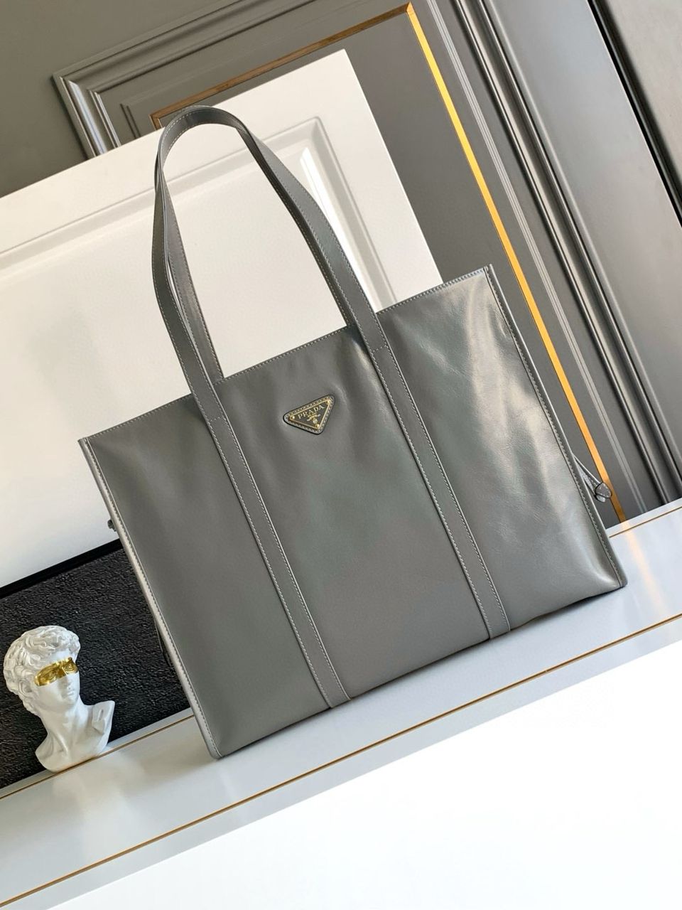 Prada Large leather tote bag