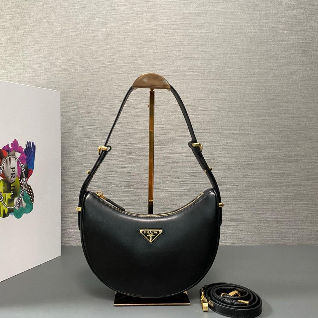 Prada Arqué leather Small shoulder bag