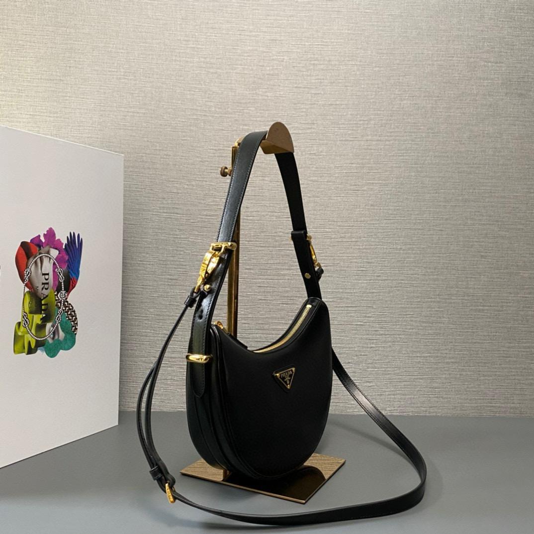 Prada Arqué leather Small shoulder bag