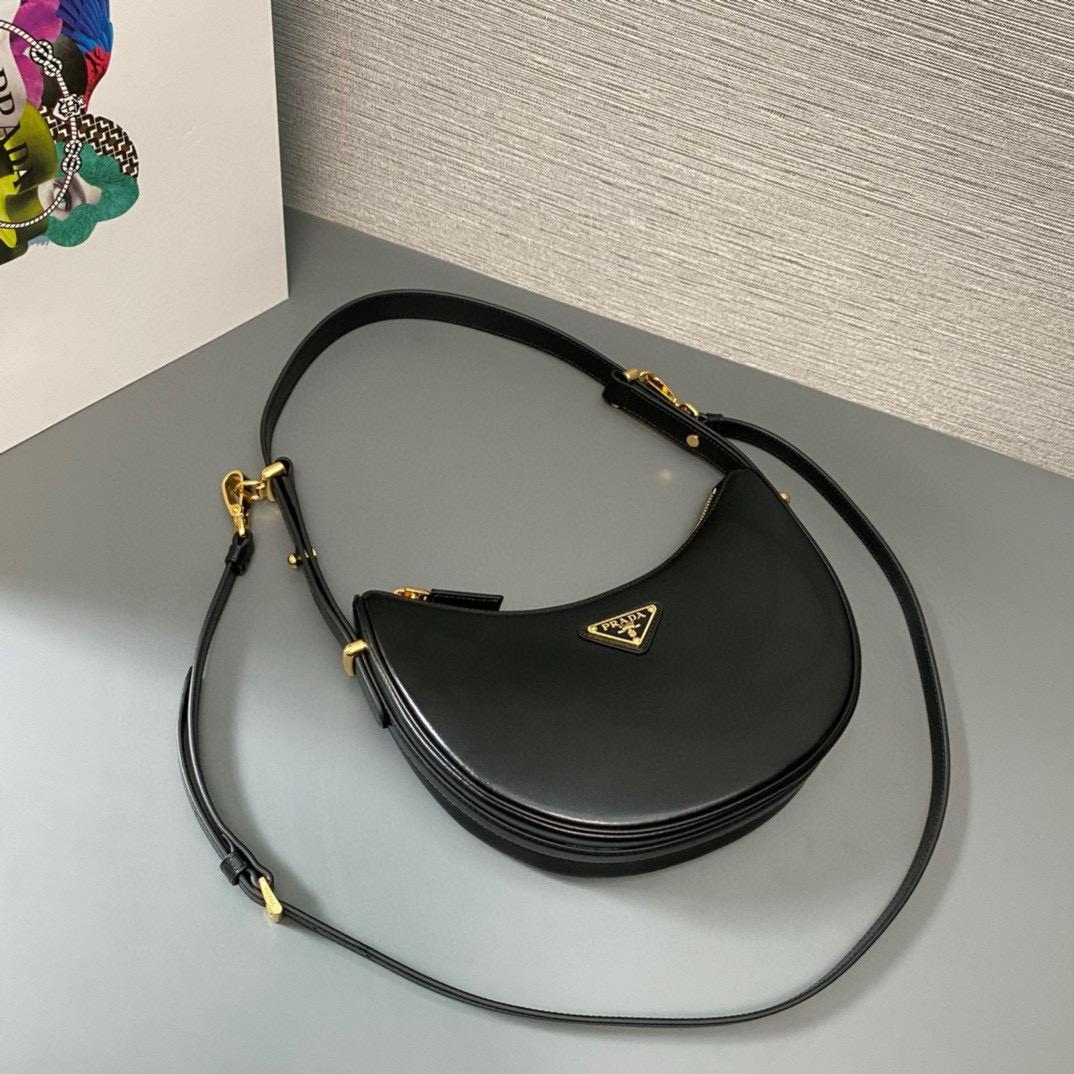 Prada Arqué leather Small shoulder bag