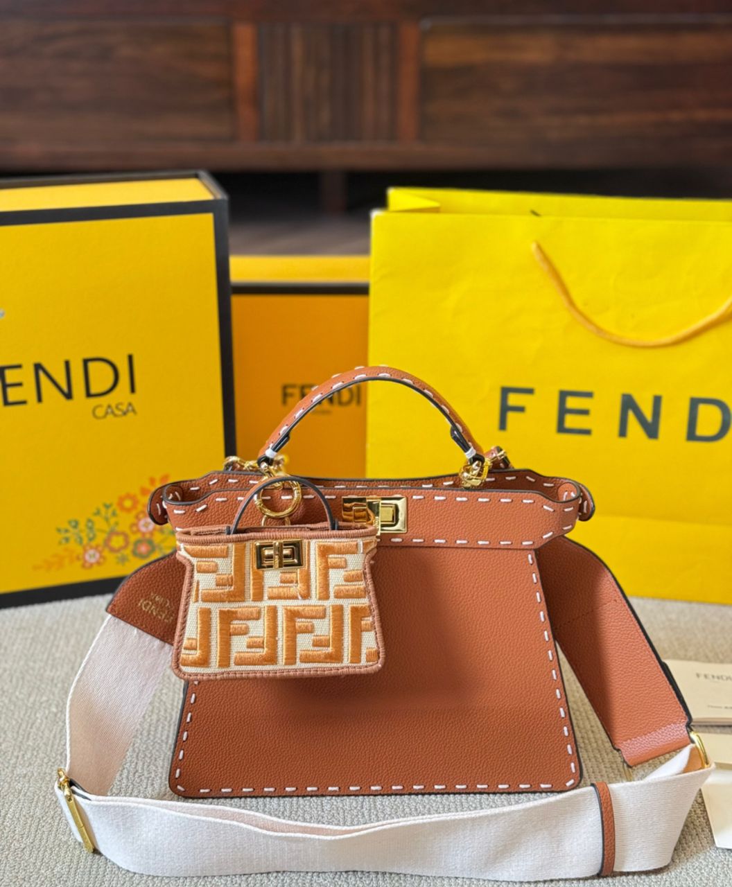 Fendi Peekaboo Small leather bag