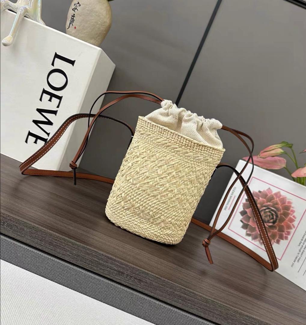 Loewe Anagram woven bucket bag